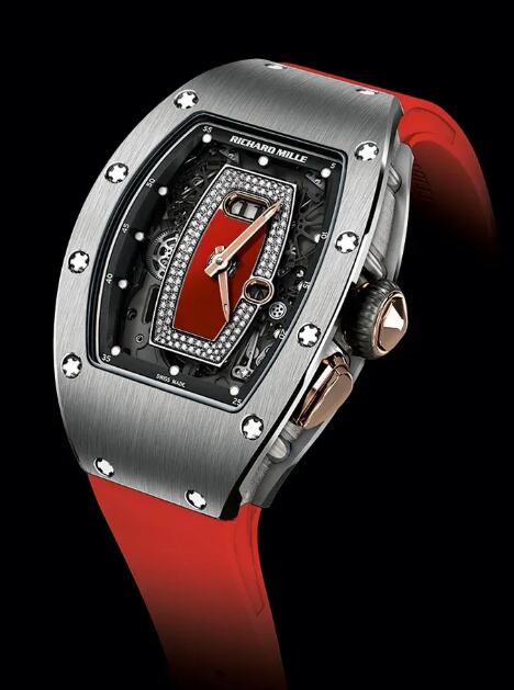 Richard Mille RM 037 Automatic Winding GOLD Red Rubber Replica Watch